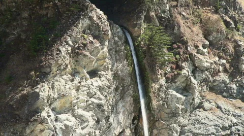 Big Sur waterfall Video stock 862779
