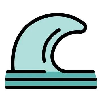 Big surfing ocean wave breaking at the beach Illustrazione stock