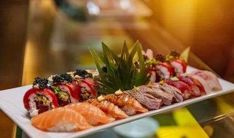 Big Sushi set Stock Photos