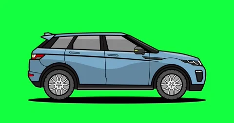 Big SUV Car Animation Big SUV Car Green Screen Background 4K , Big SUV Car Stock Footage 267053340