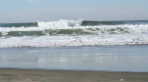 Big Swells in California Stock Footage 36667893