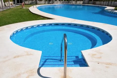 Big swimming pool Stock Photos