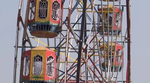 Big Swing/Giant Wheels3 Stock Footage 47128405
