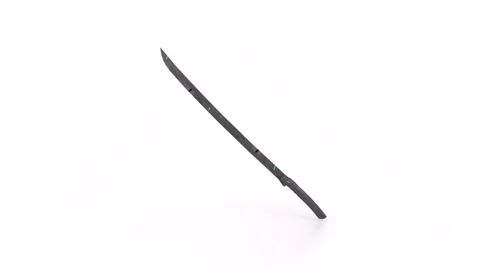 Big Sword rotating in loop on white background 스톡 동영상 272305233