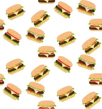 Big Tasty Burger Stock Illustration