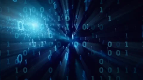 Big Technology Flow in Cyber Space 4K Overlay Effect for Digital Data Networks Stock Footage 289909816