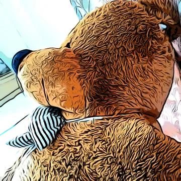 The big teddy bear Stock Photos