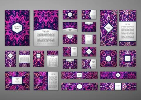 Big templates set. Stock Illustration