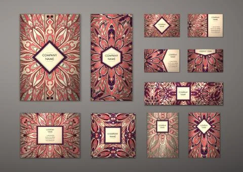 Big templates set. Stock Illustration