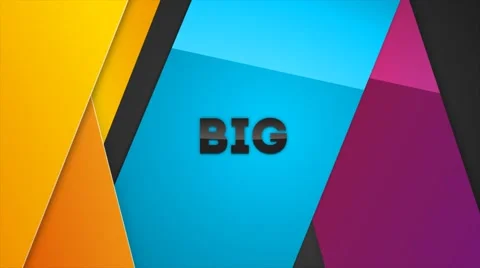 Big Text Stinger Stock Footage 66112733