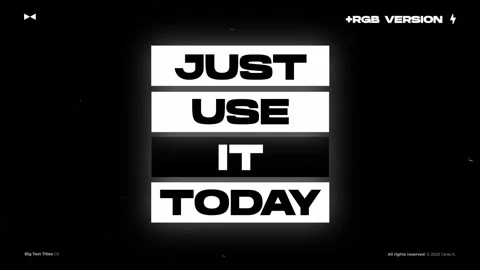 Big Text Titles Stockmateriaal After Effects