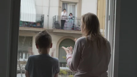 Big thanks to the doctors working during coronavirus pandemic Stock Footage 129108402