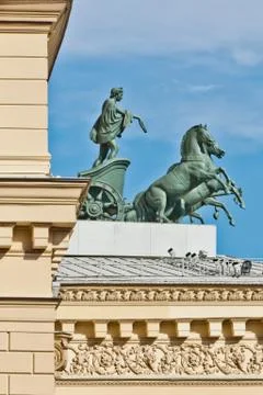Big Theater in Moscow Stock Photos
