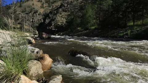 BIg Thompson Spring Flow Stock Footage 132362313