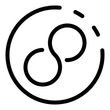 Big timer icon outline vector. Duration time Stockillustratie