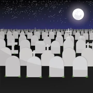 Big tomb have graves of vector ESP 10 Stock Illustration