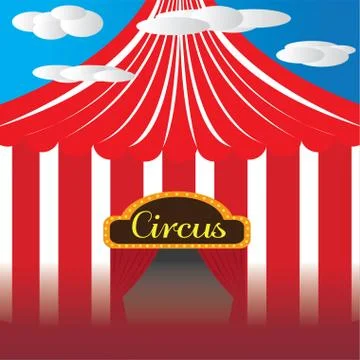 Big top illustration. Circus Stock Illustration