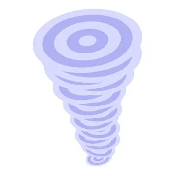Big tornado rotating and forming a twister 库存插图
