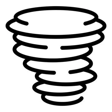 Big tornado rotating and forming a vortex Stock Illustration