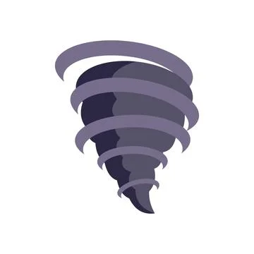 Big tornado rotating, forming a destructive vortex 스톡 일러스트