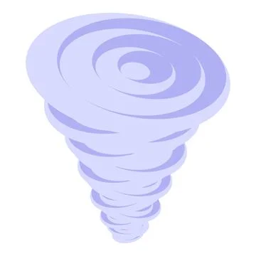 Big tornado rotating, natural disaster illustration Stockillustratie