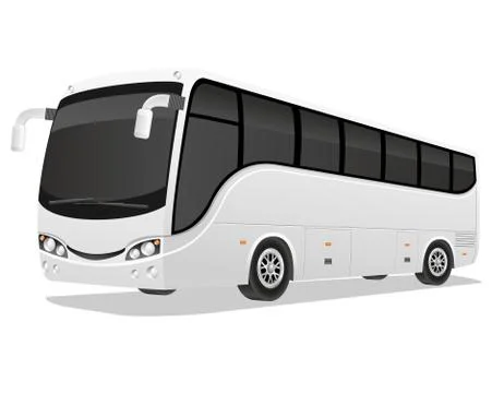 Big tour bus vector illustration Stock Illustration