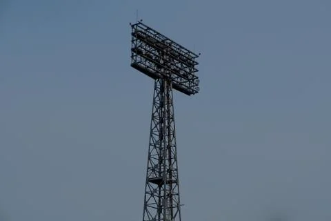 Big tower for stadium lighting Stock Photos