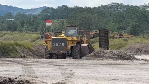 Big trailer truck Stock Footage 220173360