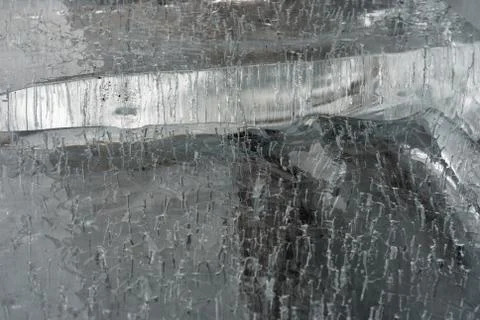 Big translucent ice blocs in the sunshine Foto stock