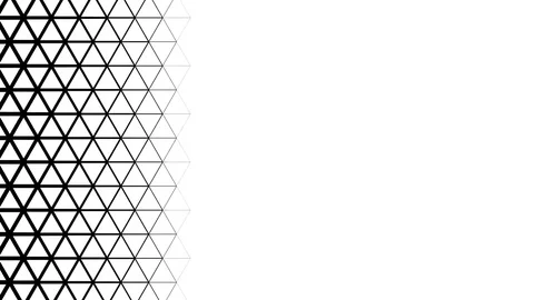 Big triangle grid side transition Stock Footage 75444622