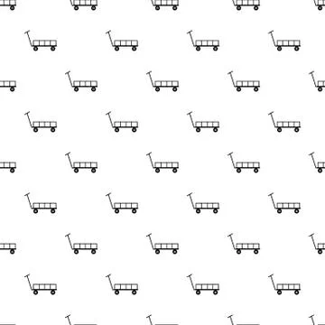 Big trolley pattern seamless Illustrazione stock