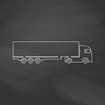 Big Truck computer symbol Stock Illustration