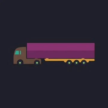 Big Truck computer symbol Illustrazione stock