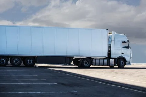 Big truck wagon loading Stock Photos