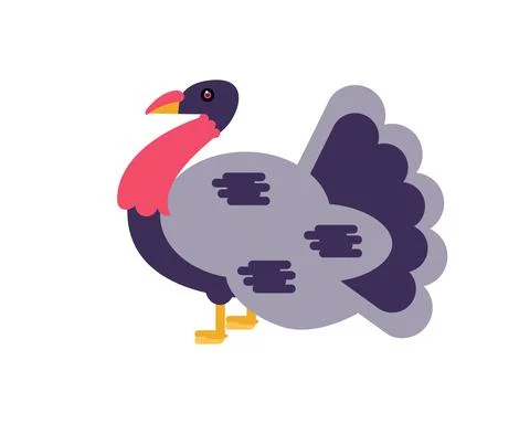 Big turkey. Illustration. 스톡 일러스트