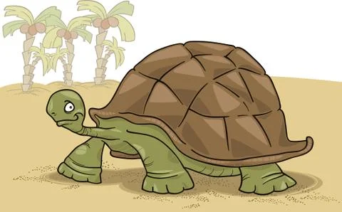 Big turtle Illustrazione stock