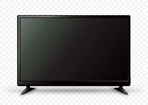 Big TV on two holders Stock Illustration
