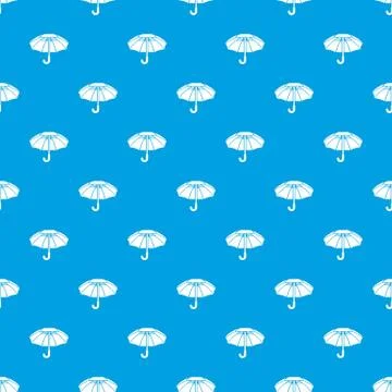 Big umbrella pattern seamless blue Illustrazione stock
