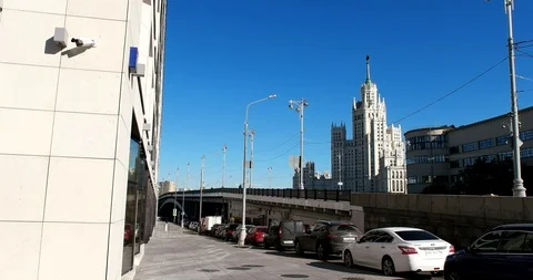 Big Ustinsky bridge Stock Footage 97862710