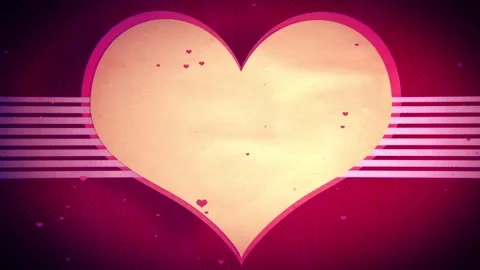 A Big Valentine's Heart With An Array of Pink Lines Motion Background Vídeo Stock 143123842