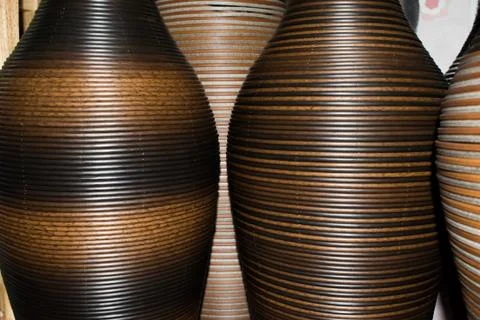 Big Vases on display Foto stock