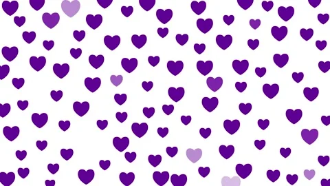 Big violet heart white Stock Footage 257677140