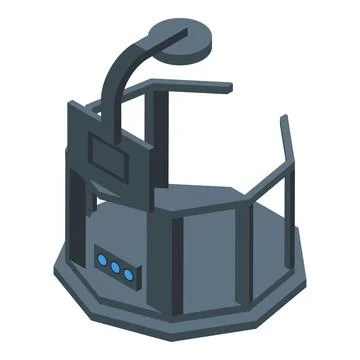Big vr platform icon isometric vector. Augmented reality Ilustración de archivo