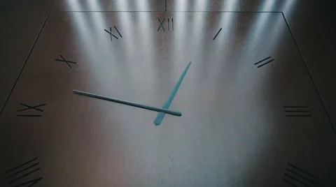 Big wall clock. Dolly shot 스톡 동영상 52753416