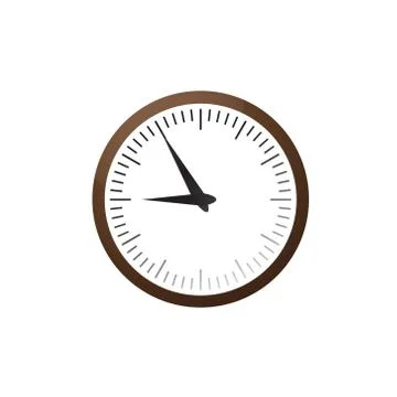 Big Wall Clock. Vector Illustration eps 10 Stock Illustration