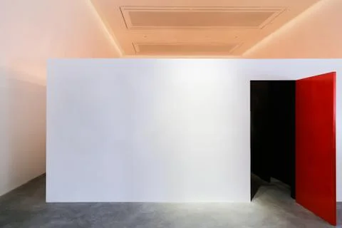 Big wall with door Stock Photos