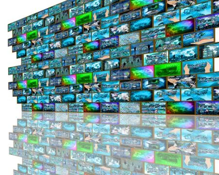 Big wall Stock Illustration