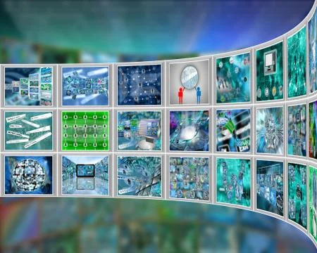 Big wall Stock Illustration