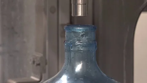 Big Water Bottle and Spring Water 動画素材 98409505