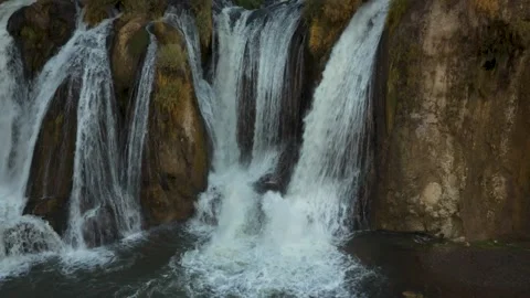 Big waterfall in the mountains of Turkey Stock Footage 150520439